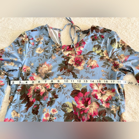 Highline Collective Blue Floral Mini Dress Women’s Small - Picture 5 of 6